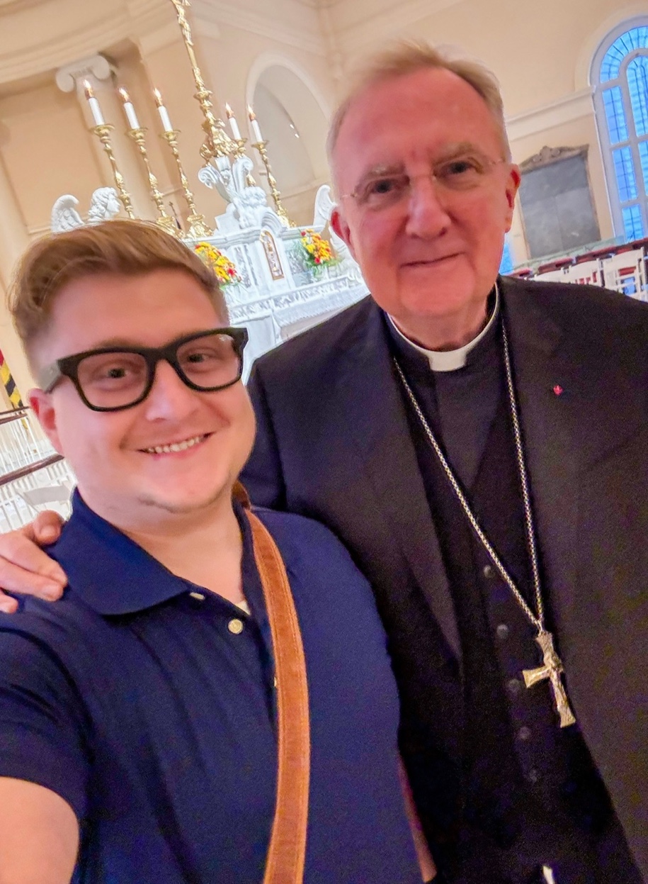 With Cardinal Arthur Roche